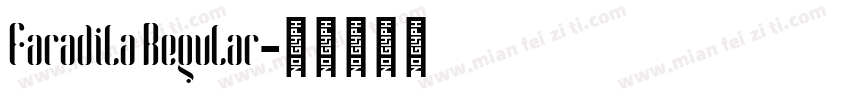 Faradila Regular字体转换